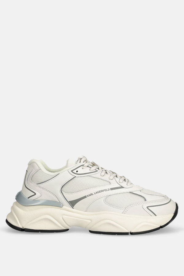 ΠΑΠΟΥΤΣΙΑ KARL LAGERFELD - 411 WHITE LEATHER & TEXTILE